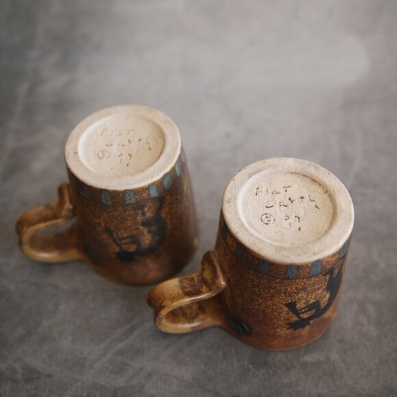 Flat Earth Pottery Kokopeli Mug Set - Picture 6 of 6